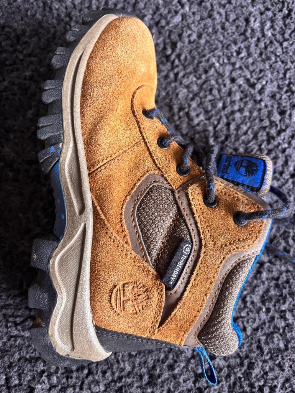 Timberland Mt. Maddsen Waterproof Hiking Boots - Boys Size 13 (Excellent)